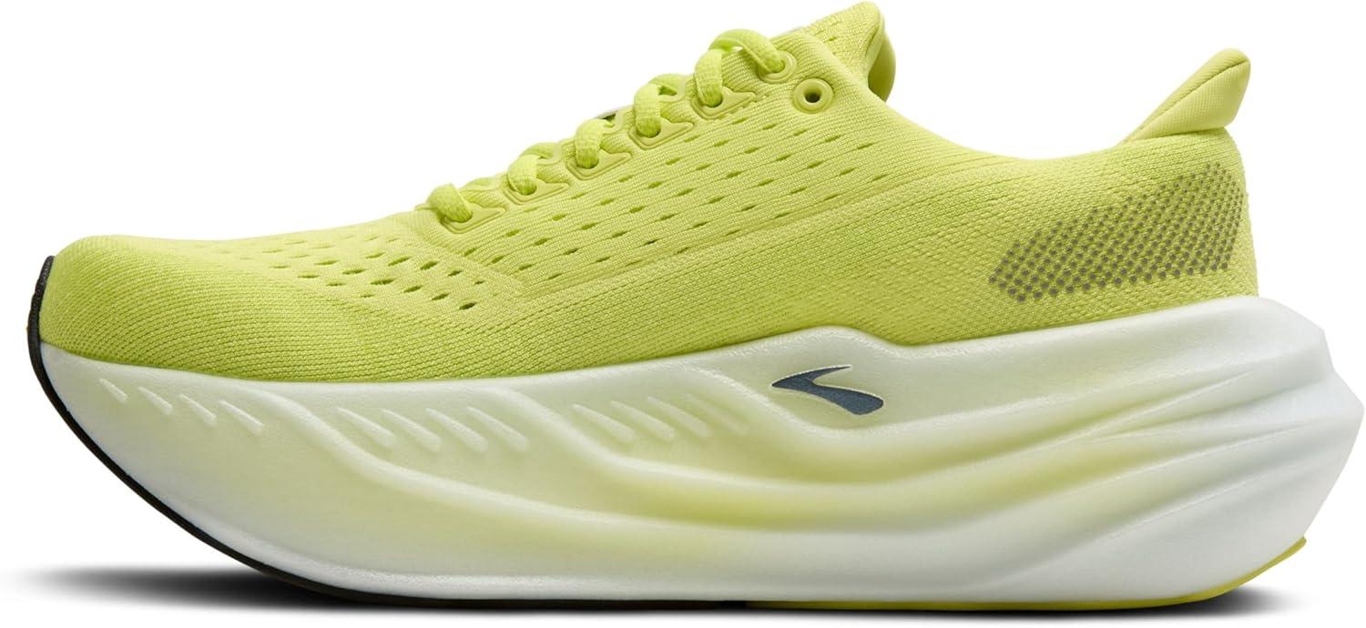 image:imageBrooks Womens Glycerin Max Neutral Running ampamp Walking ShoeSunny LimeBlackWhite