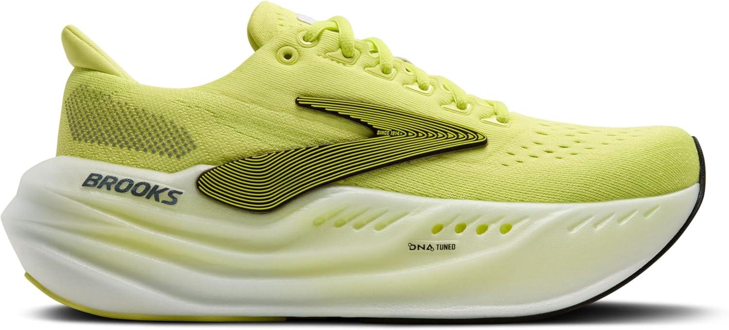 image:imageBrooks Womens Glycerin Max Neutral Running ampamp Walking ShoeSunny LimeBlackWhite