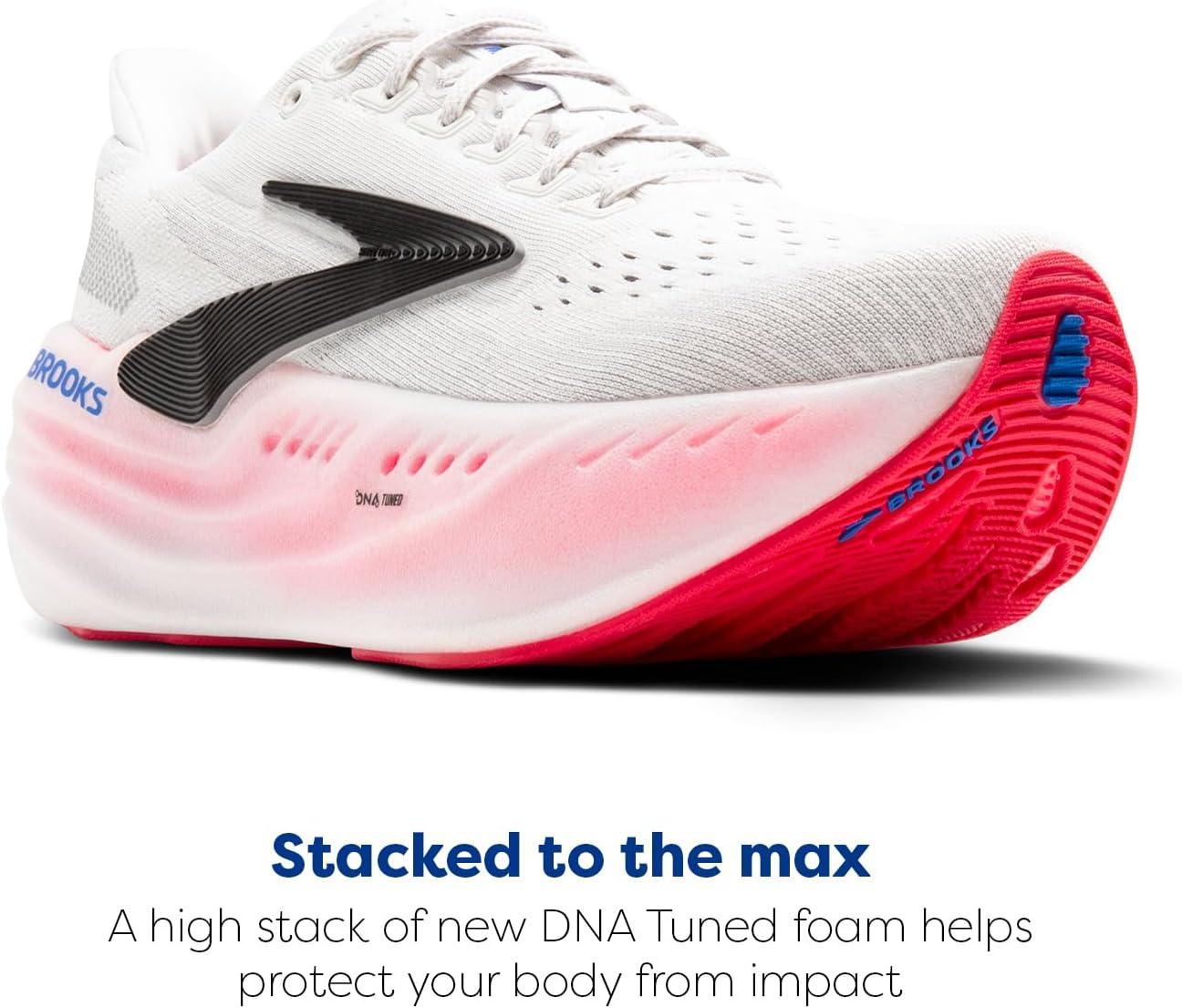 image:imageBrooks Womens Glycerin Max Neutral Running ampamp Walking ShoeWhiteBlackDiva Pink