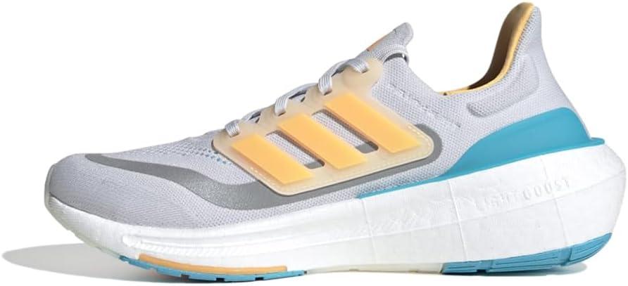 image:imageadidas Mens Ultraboost Light Running ShoeDash GreyFlash OrangeLucid Cyan