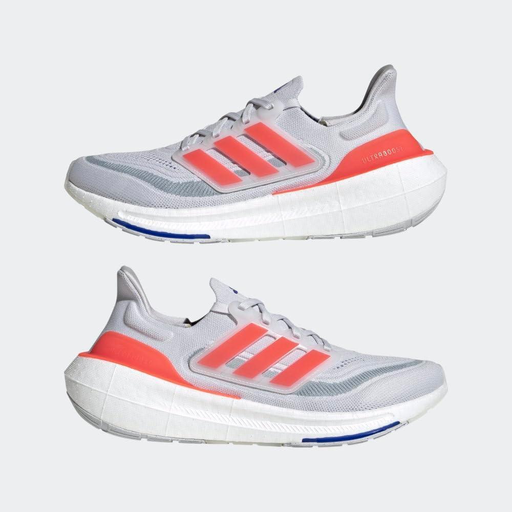 image:imageadidas Mens Ultraboost Light Running ShoeDash GreySolar RedLucid Blue