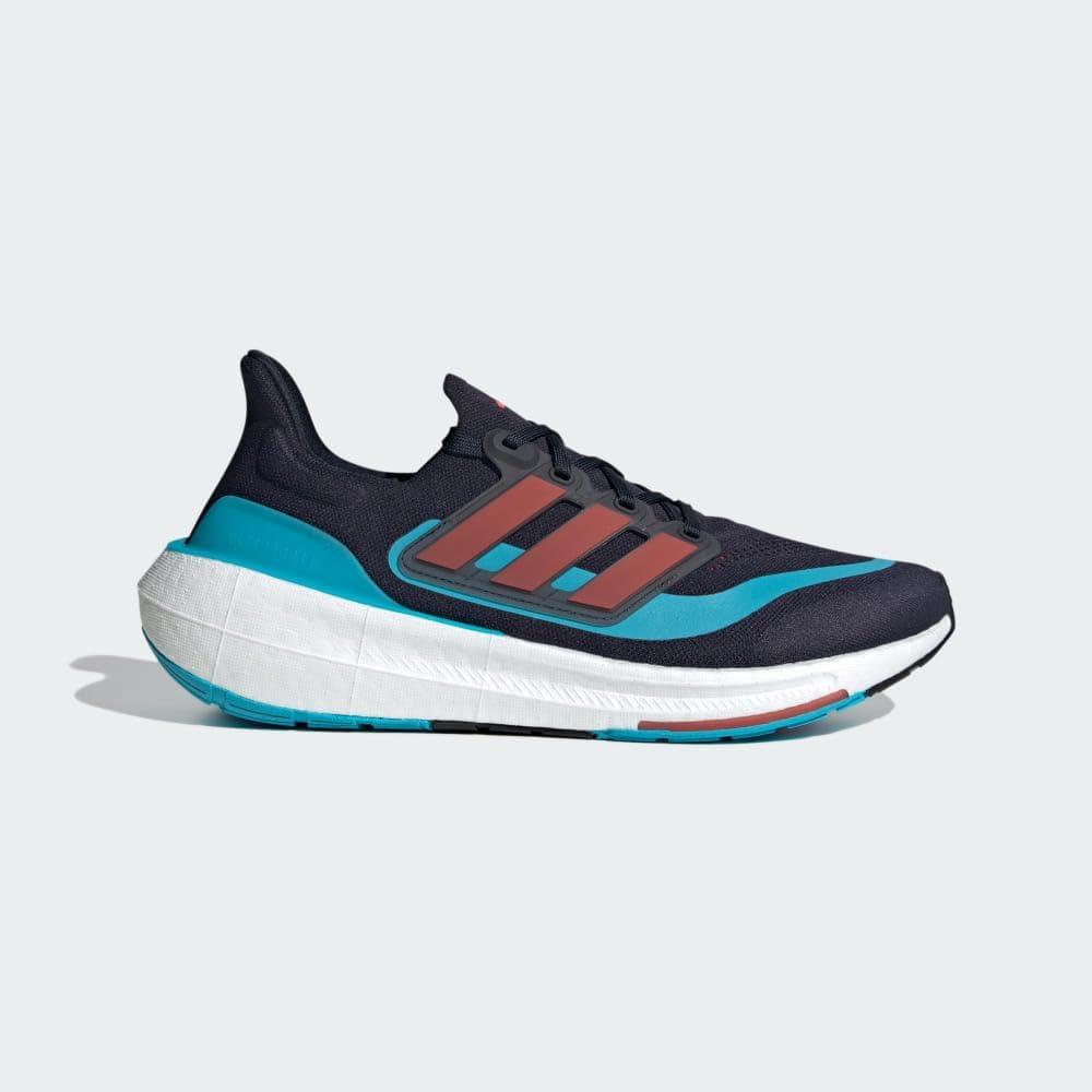 image:imageadidas Mens Ultraboost Light Running ShoeInkBright RedLucid Cyan