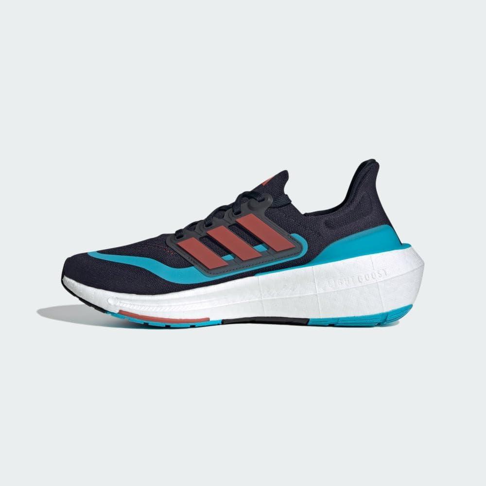 image:imageadidas Mens Ultraboost Light Running ShoeInkBright RedLucid Cyan