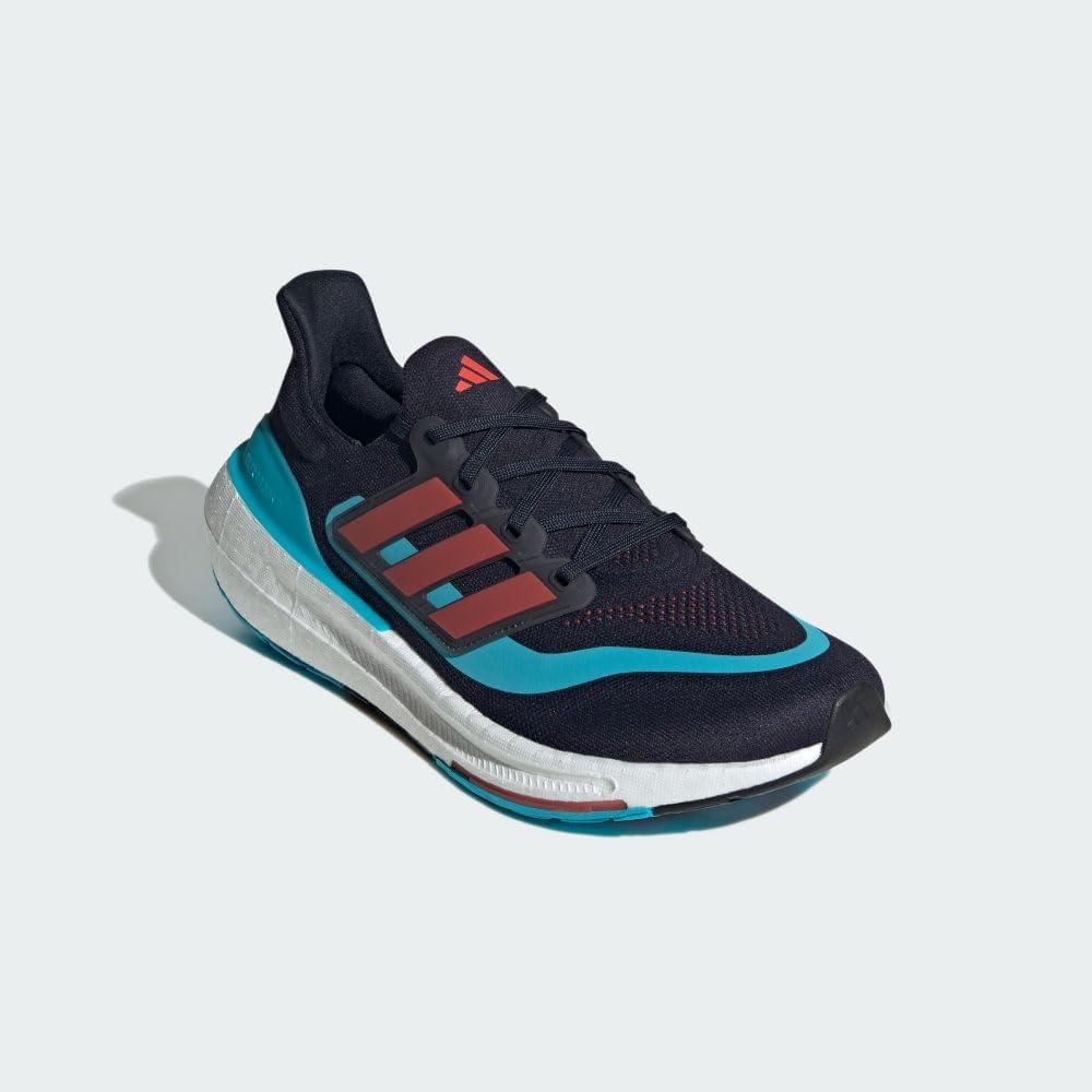 image:imageadidas Mens Ultraboost Light Running ShoeInkBright RedLucid Cyan