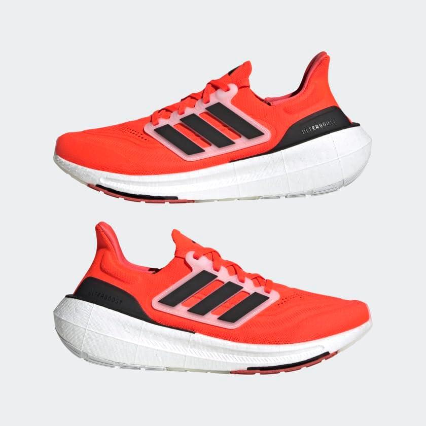 image:imageadidas Mens Ultraboost Light Running ShoeSolar RedBlackWhite