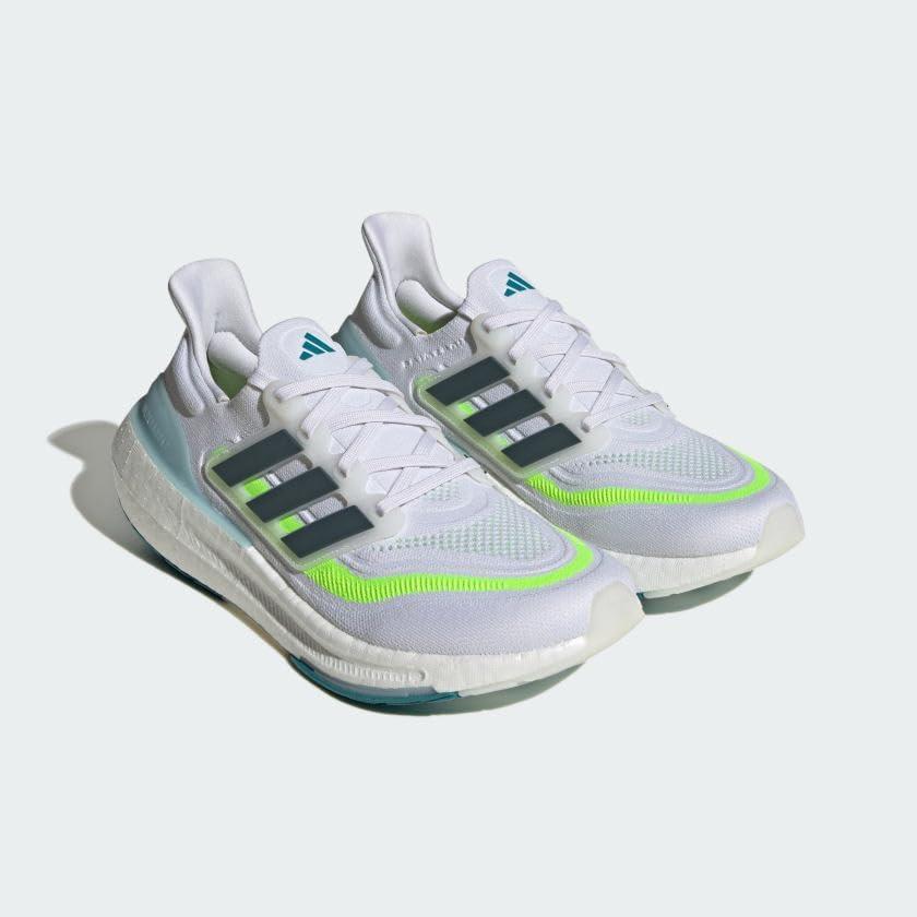 image:imageadidas Mens Ultraboost Light Running ShoeWhiteArctic NightLucid Lemon