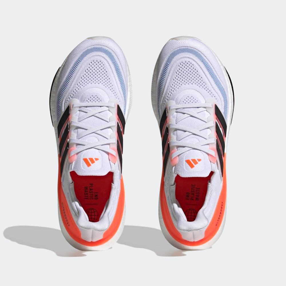 image:imageadidas Mens Ultraboost Light Running ShoeWhiteBlackSolar Red