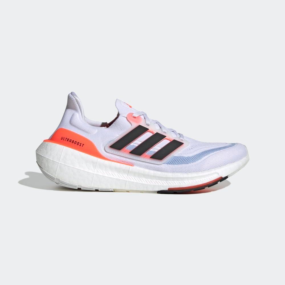 image:imageadidas Mens Ultraboost Light Running ShoeWhiteBlackSolar Red