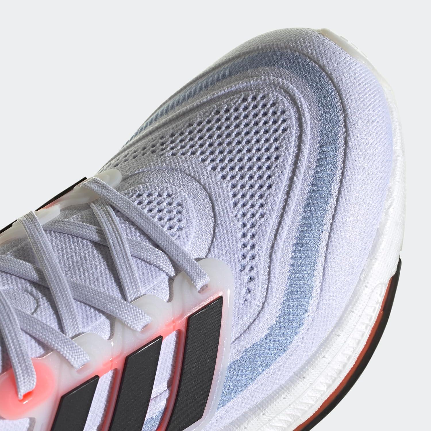 image:imageadidas Mens Ultraboost Light Running ShoeWhiteBlackSolar Red