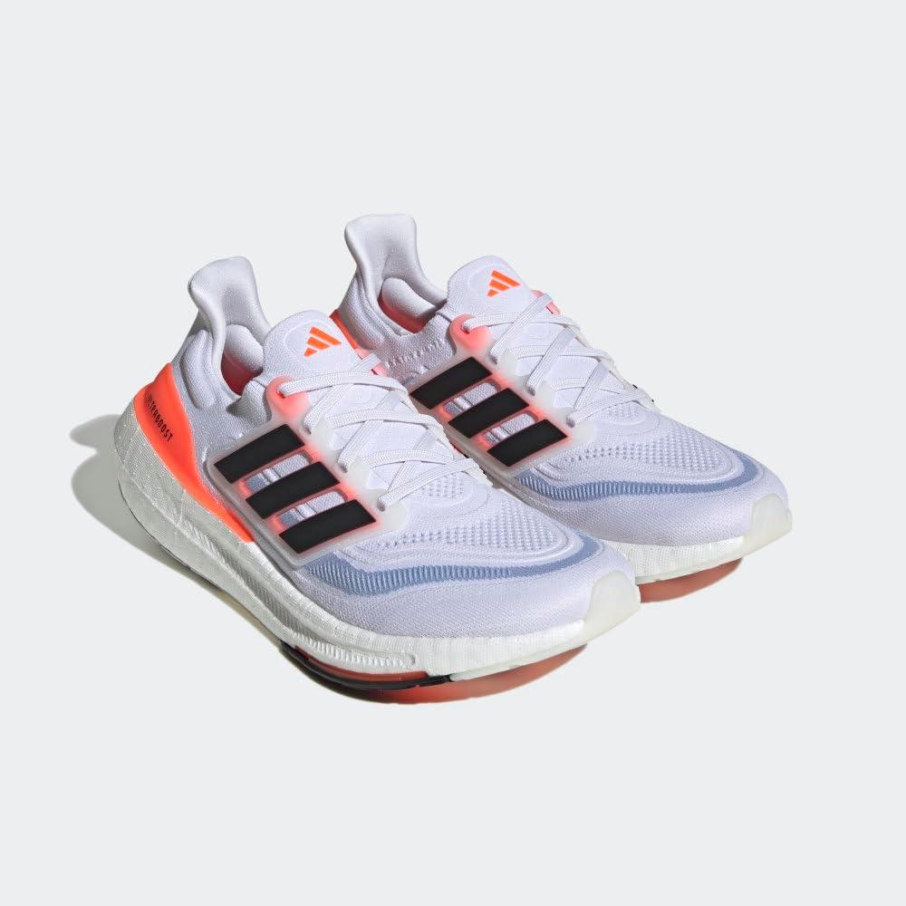 image:imageadidas Mens Ultraboost Light Running ShoeWhiteBlackSolar Red