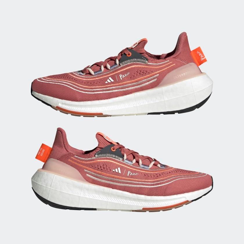 image:imageadidas Mens Ultraboost Light Running ShoeWonder RedWhiteWonder Taupe