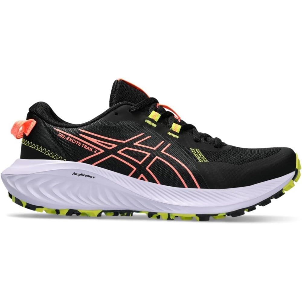image:imageASICS Womens GelExcite Trail 2 Running ShoesBlackSun Coral
