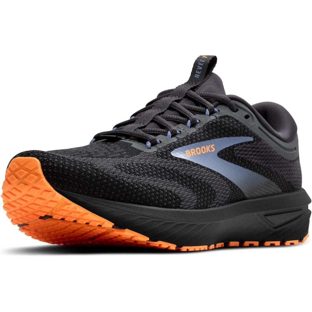 image:imageBrooks Mens Revel 7 Neutral Running ShoeBlackCountry BlueOrange