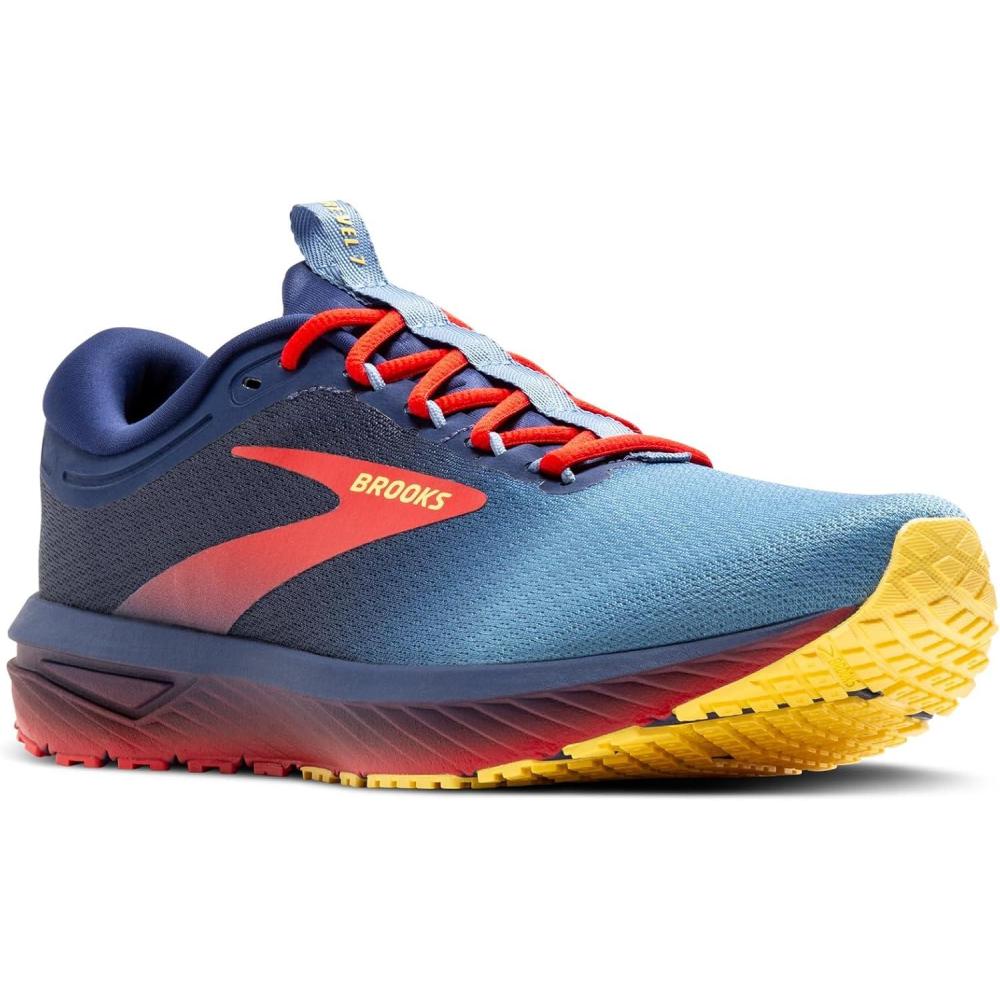 image:imageBrooks Mens Revel 7 Neutral Running ShoeBlueprintRedAspen Gold