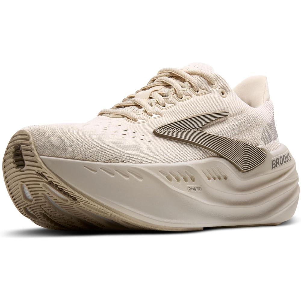 image:imageBrooks Womens Glycerin Max Neutral Running ampamp Walking ShoeAlmond Peach London Fog White