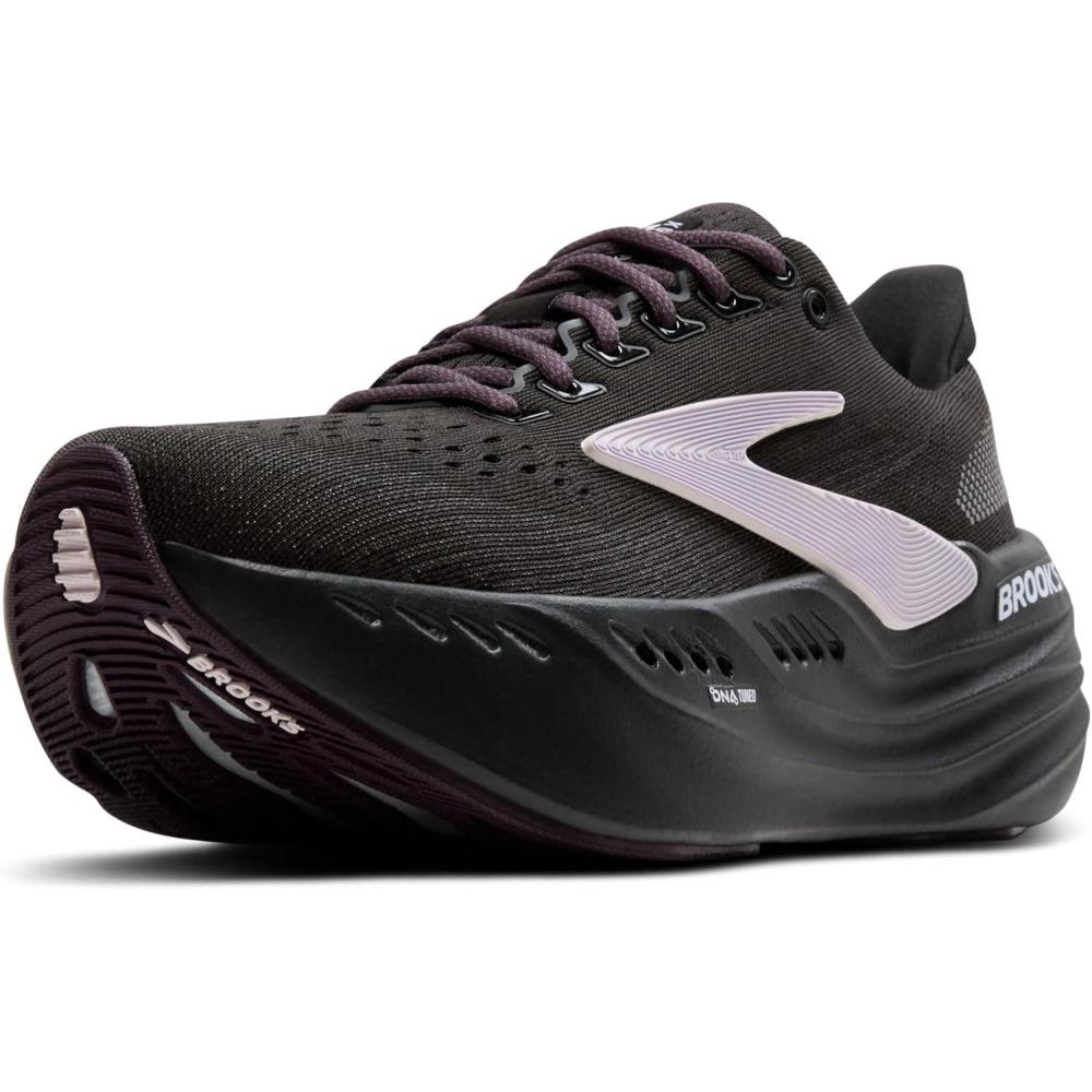 image:imageBrooks Womens Glycerin Max Neutral Running ampamp Walking ShoeBlack Orchid Ice Grey