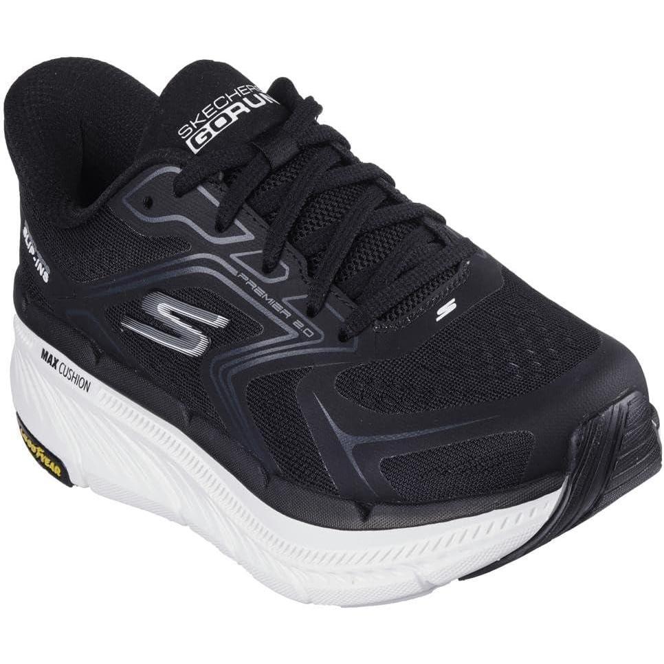 image:imageSkechers Womens Max Cushioning Premier 20 Overland Hands Free SlipinsBlackWhite