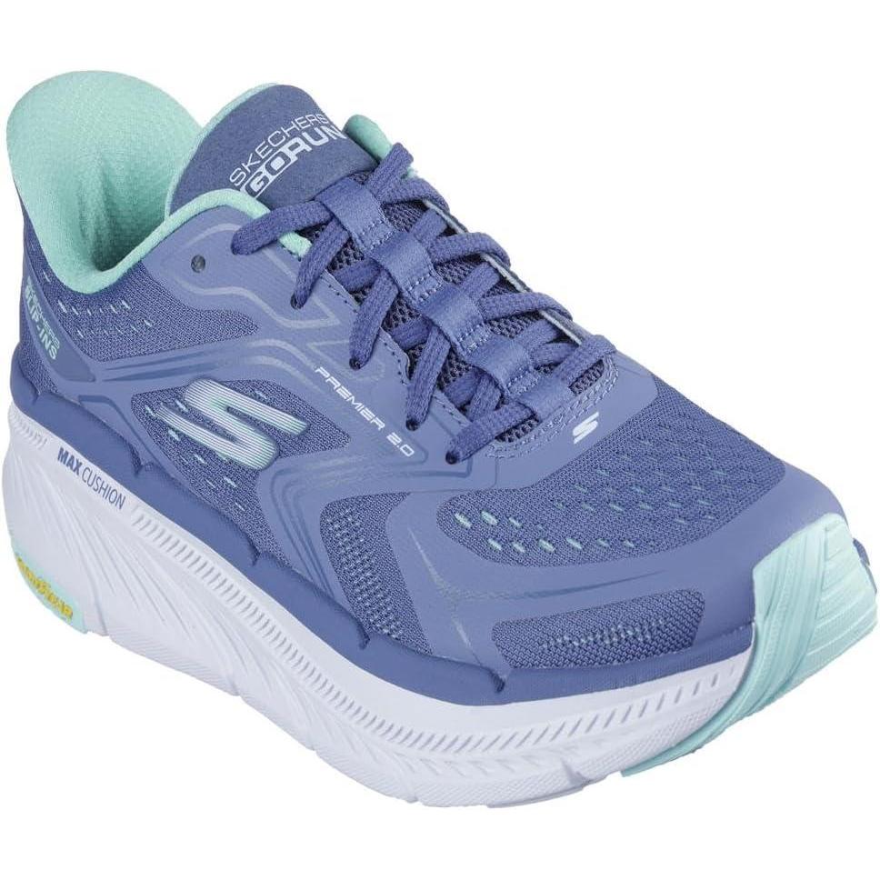 image:imageSkechers Womens Max Cushioning Premier 20 Overland Hands Free SlipinsBlueTurquoise