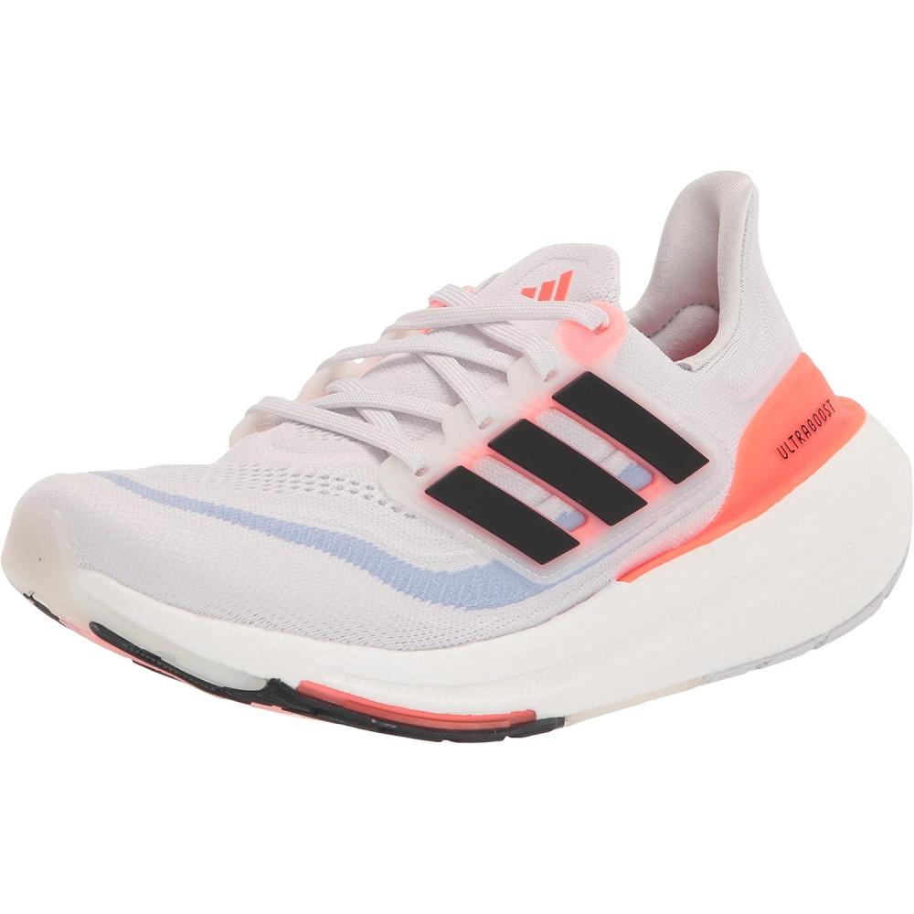 image:imageadidas Mens Ultraboost Light Running ShoeWhiteBlackSolar Red