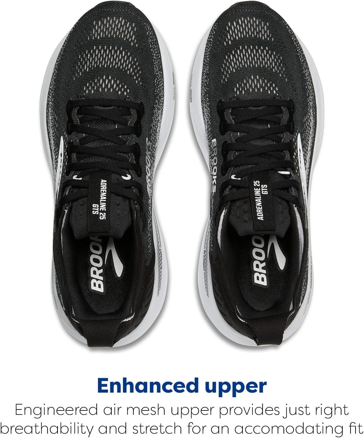 image:imageBrooks Mens Adrenaline GTS 25 Supportive Running ampamp Walking ShoeBlackGreyWhite