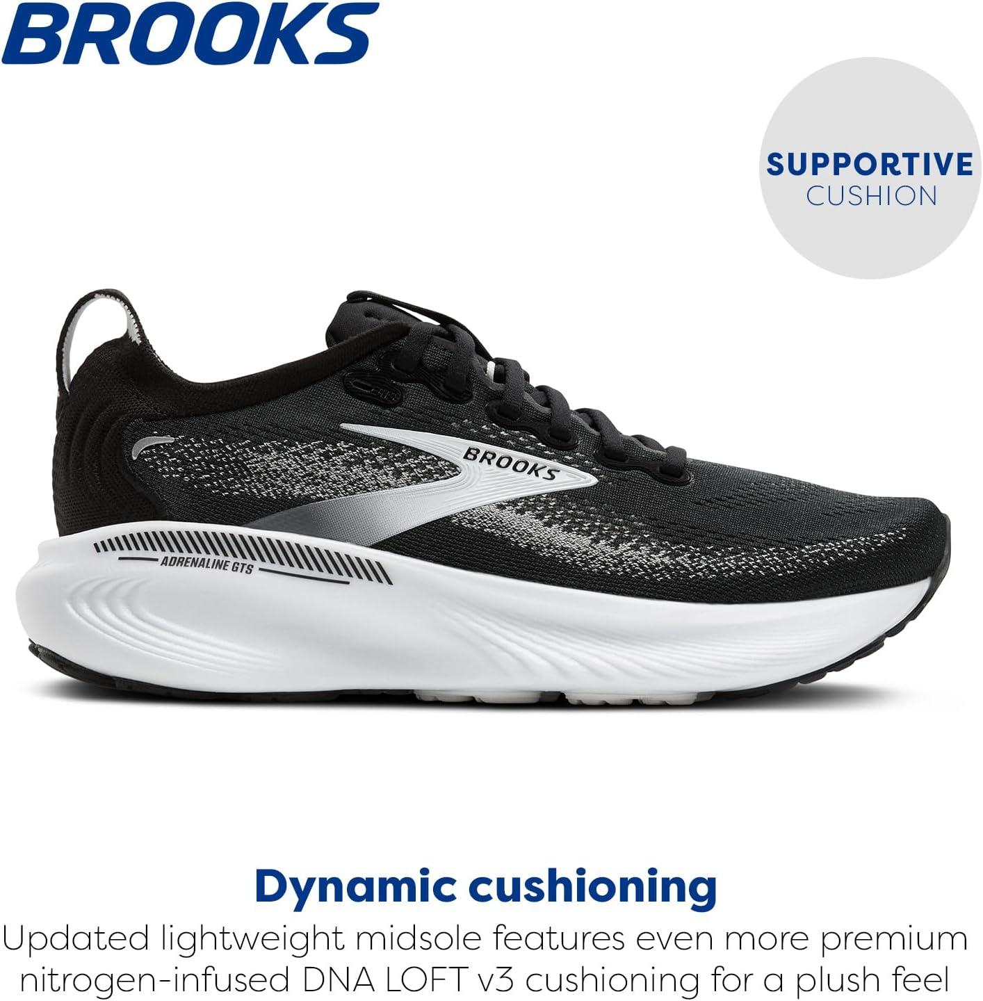 image:imageBrooks Mens Adrenaline GTS 25 Supportive Running ampamp Walking ShoeBlackGreyWhite