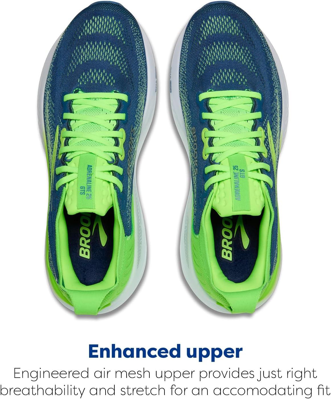 image:imageBrooks Mens Adrenaline GTS 25 Supportive Running ampamp Walking ShoeGreenMoonlightPhantom