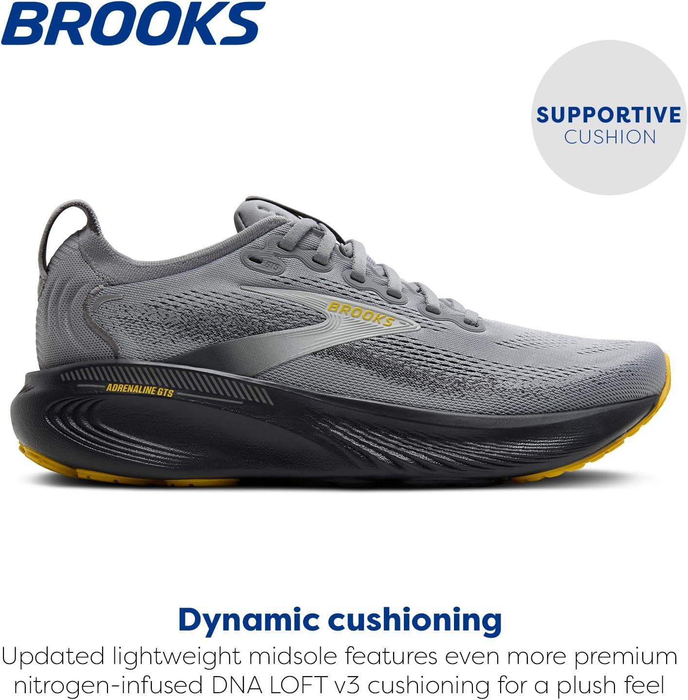 image:imageBrooks Mens Adrenaline GTS 25 Supportive Running ampamp Walking ShoePrimer GreyEbonyJasmin