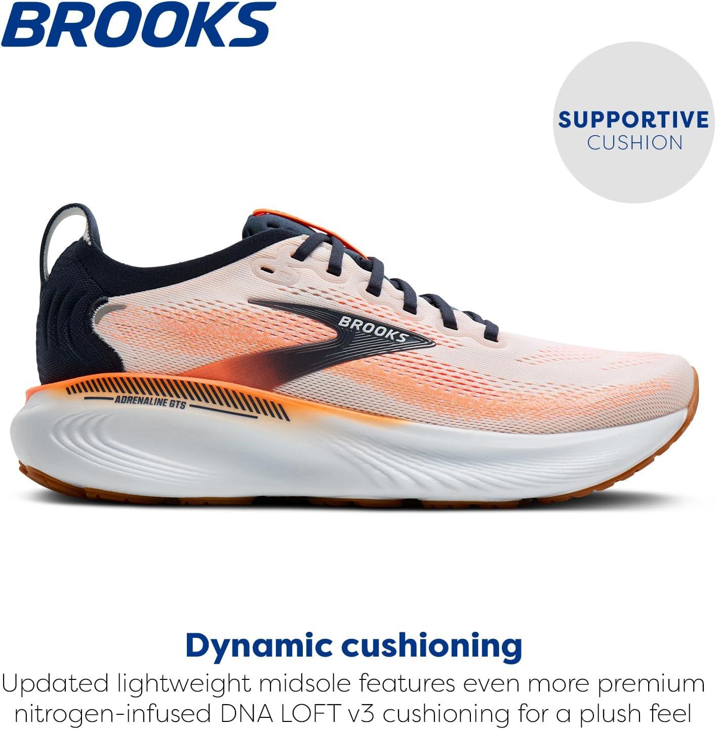 image:imageBrooks Mens Adrenaline GTS 25 Supportive Running ampamp Walking ShoeWhiteSpellboundOrange