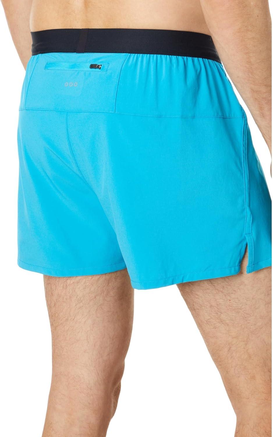 image:imageSaucony Outpace 3quot Shorts for Men Offers Lightweight Stretch Woven Fabric and Elastic WaistbandVizi Blue