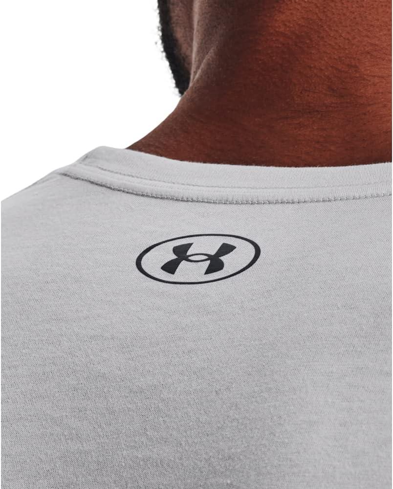 image:imageUnder Armour Mens Fish Hook Logo Tee016 Halo Gray Pitch Gray Pitch Gray
