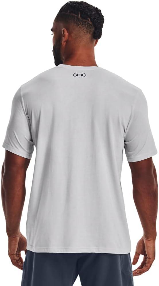 image:imageUnder Armour Mens Fish Hook Logo Tee016 Halo Gray Pitch Gray Pitch Gray