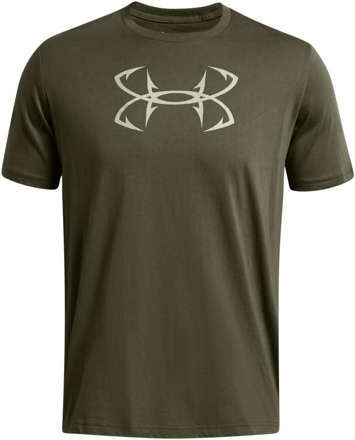 image:imageUnder Armour Mens Fish Hook Logo Tee391 Marine Od Green Grove Green
