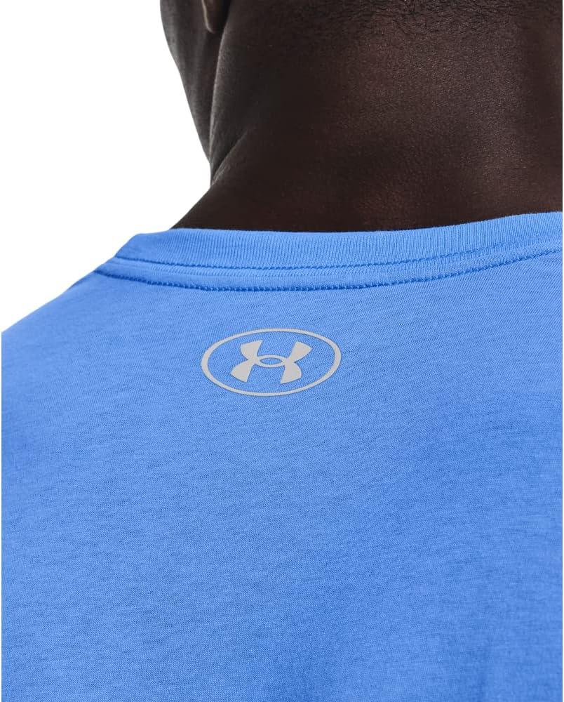 image:imageUnder Armour Mens Fish Hook Logo Tee477 Carolina Blue Halo Gray