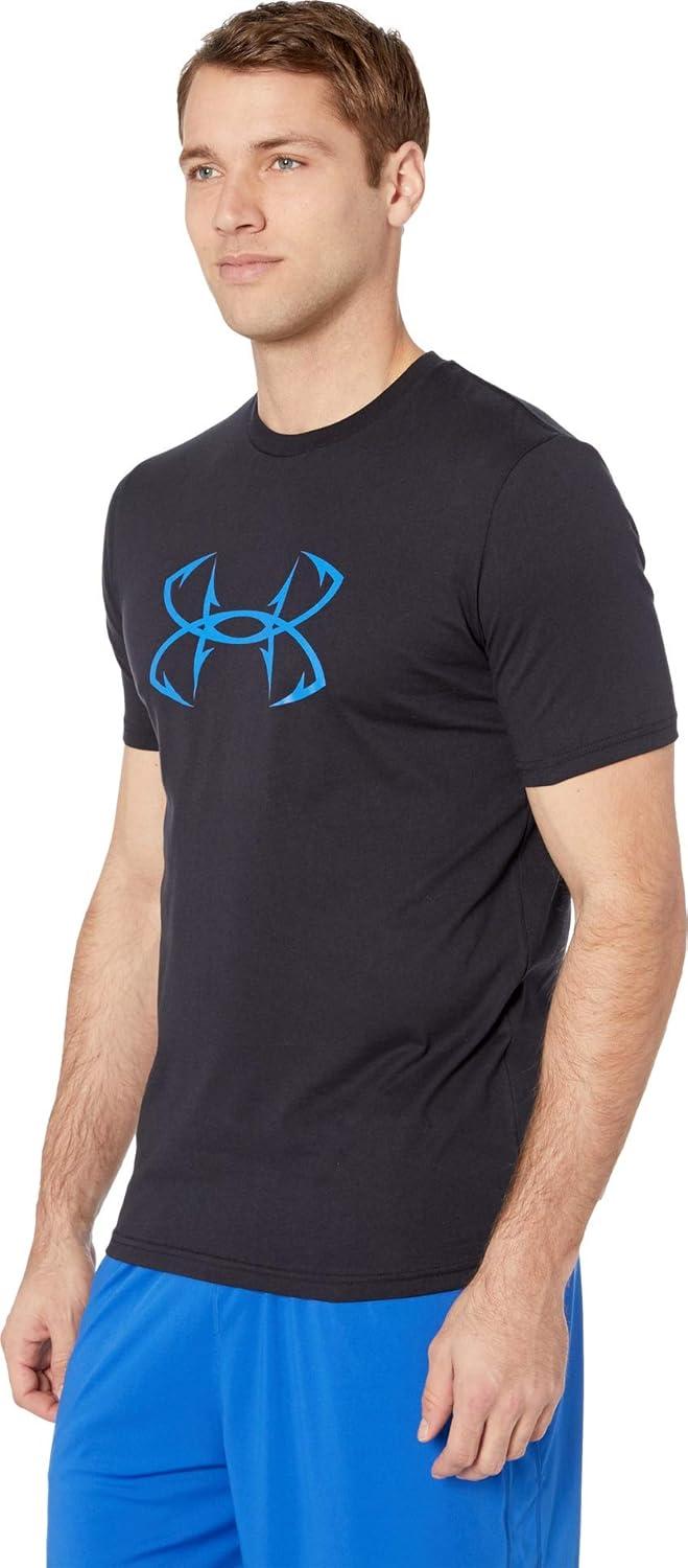 image:imageUnder Armour Mens Fish Hook Logo TeeBlack 001Blue Strike