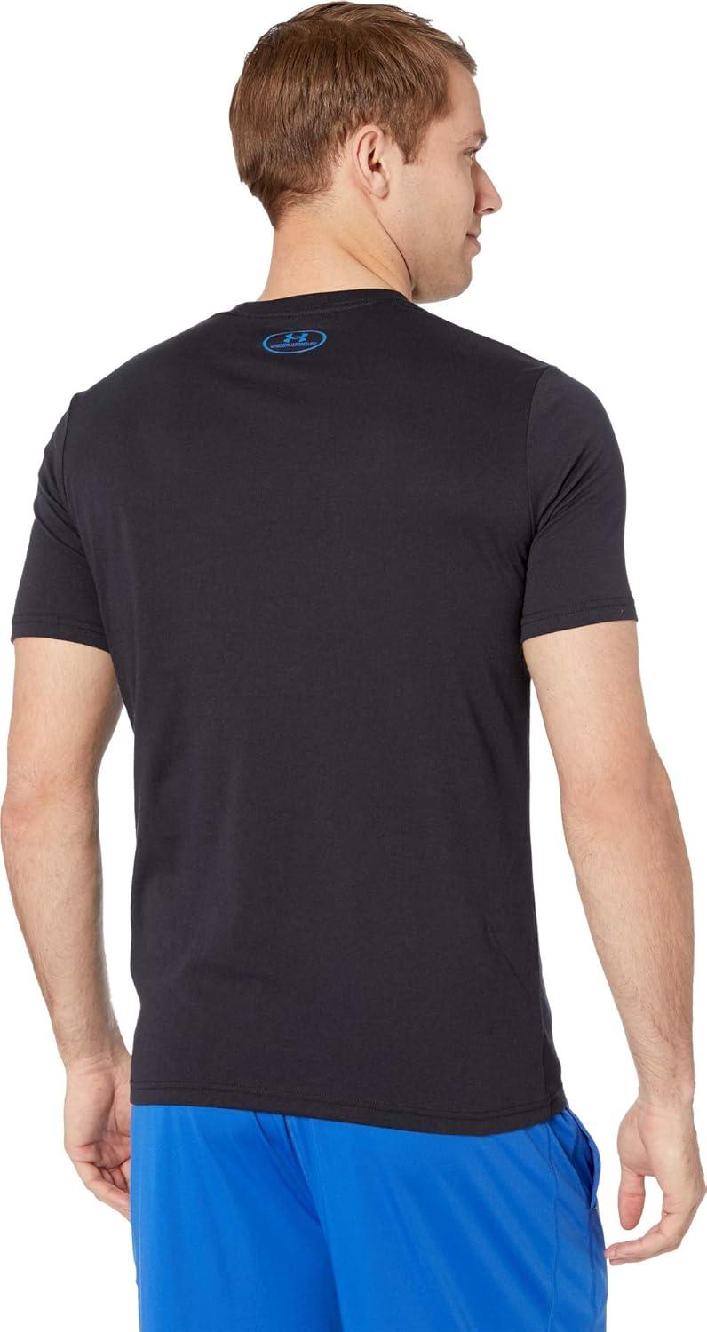 image:imageUnder Armour Mens Fish Hook Logo TeeBlack 001Blue Strike