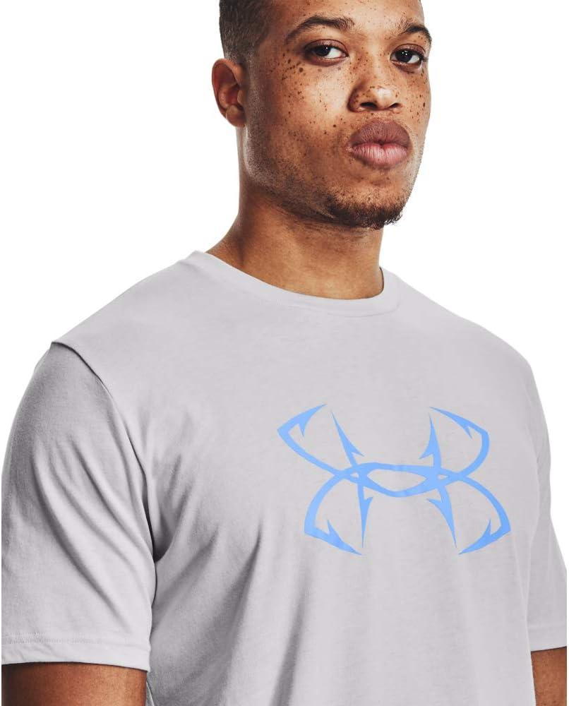 image:imageUnder Armour Mens Fish Hook Logo TeeHalo Gray 015Carolina Blue