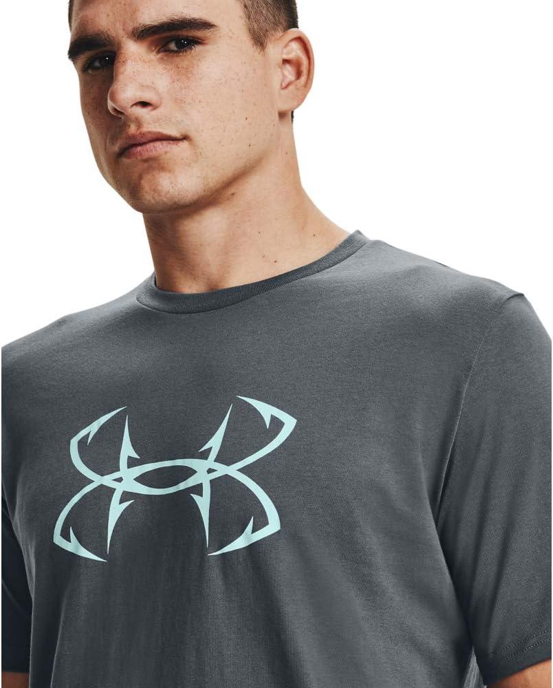 image:imageUnder Armour Mens Fish Hook Logo TeePitch Gray 013Breeze