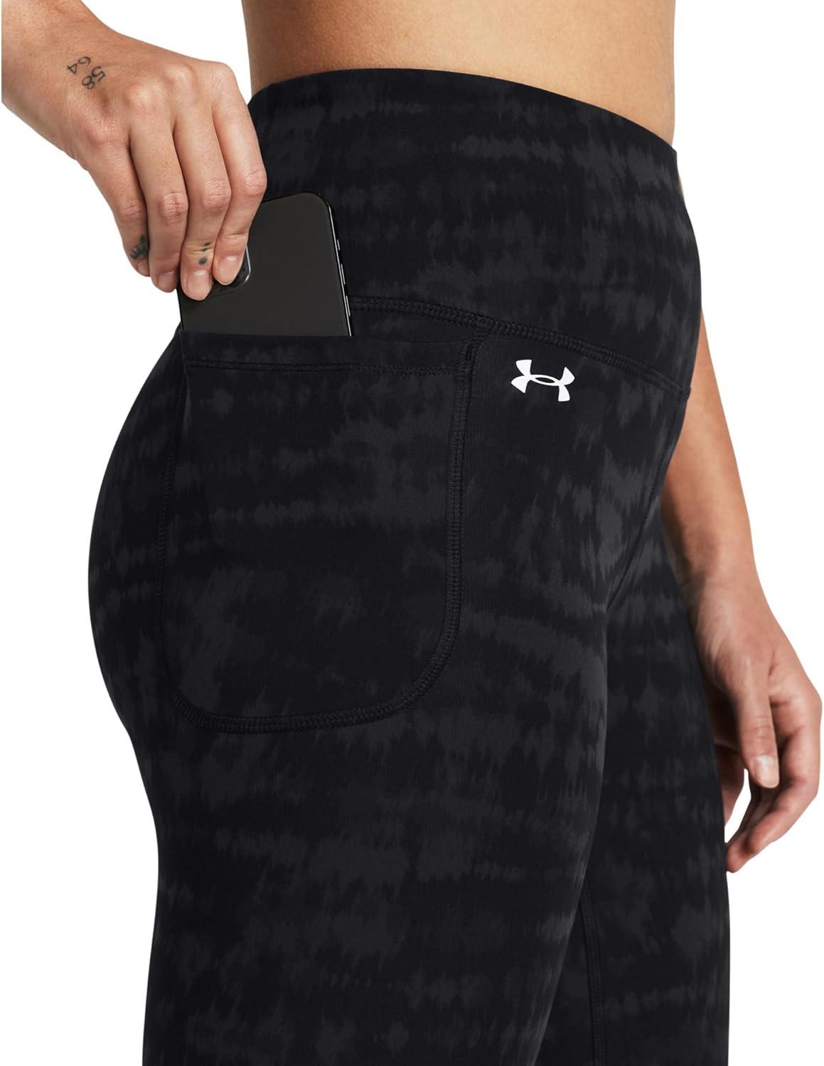 image:imageUnder Armour Motion Print Ankle LeggingsBlackAnthraciteWhite