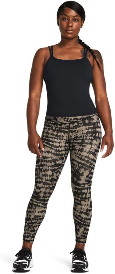 image:imageUnder Armour Motion Print Ankle LeggingsTimberwolf TaupeBlackBlack