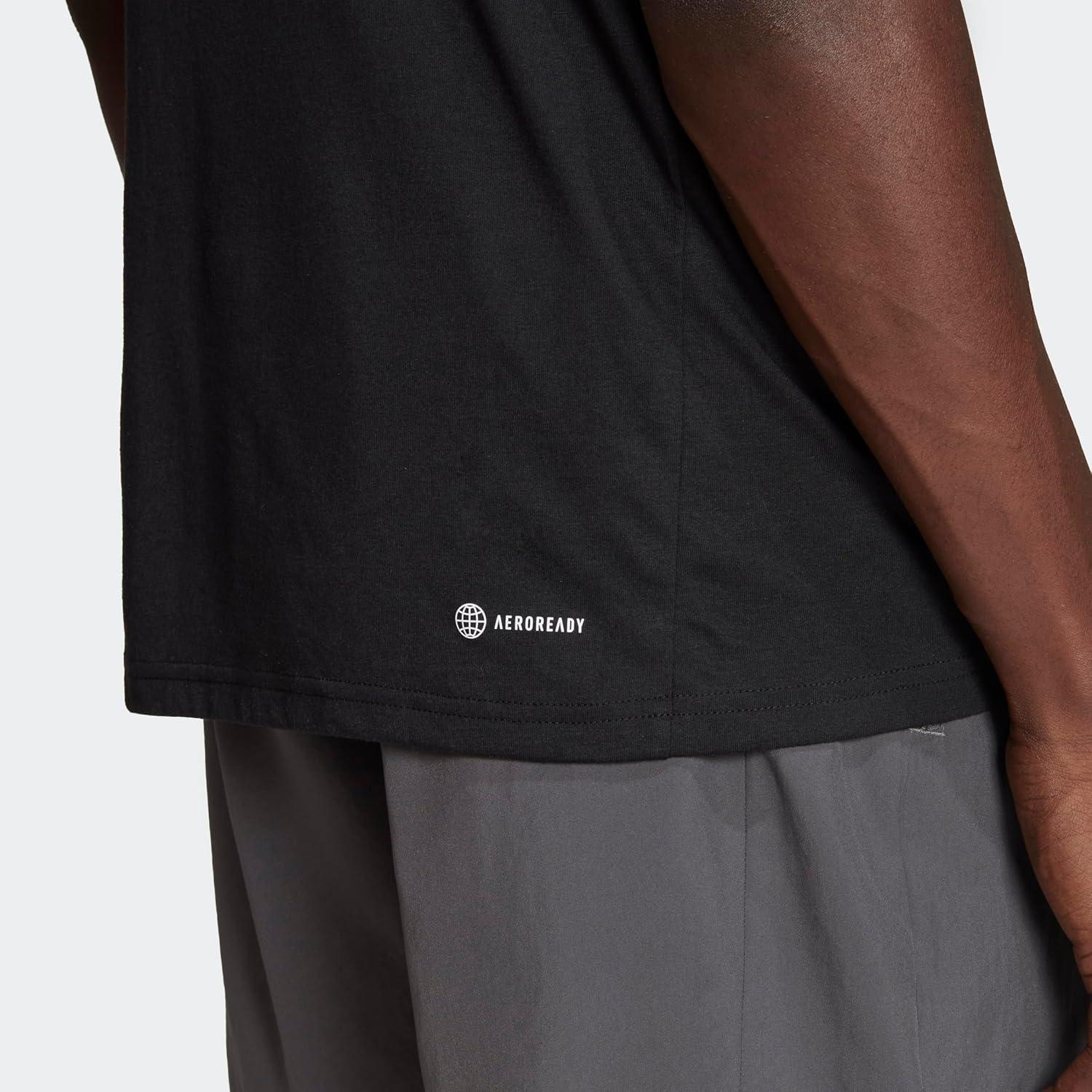 image:imageadidas Mens Essentials Feel Ready Training TShirtBlackWhite