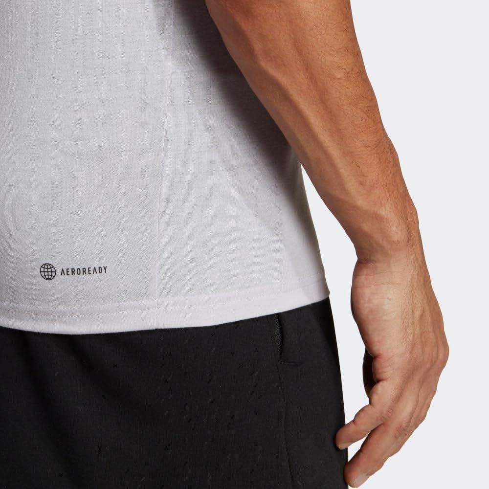 image:imageadidas Mens Essentials Feel Ready Training TShirtSilver DawnBlack
