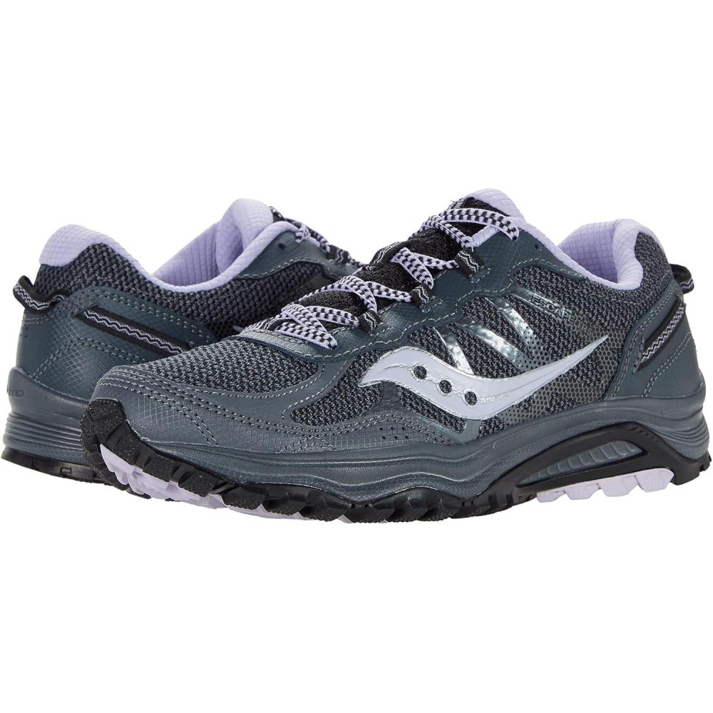image:imageSaucony Womens Grid Escape Tr5 Running ShoeCharcoalLavender