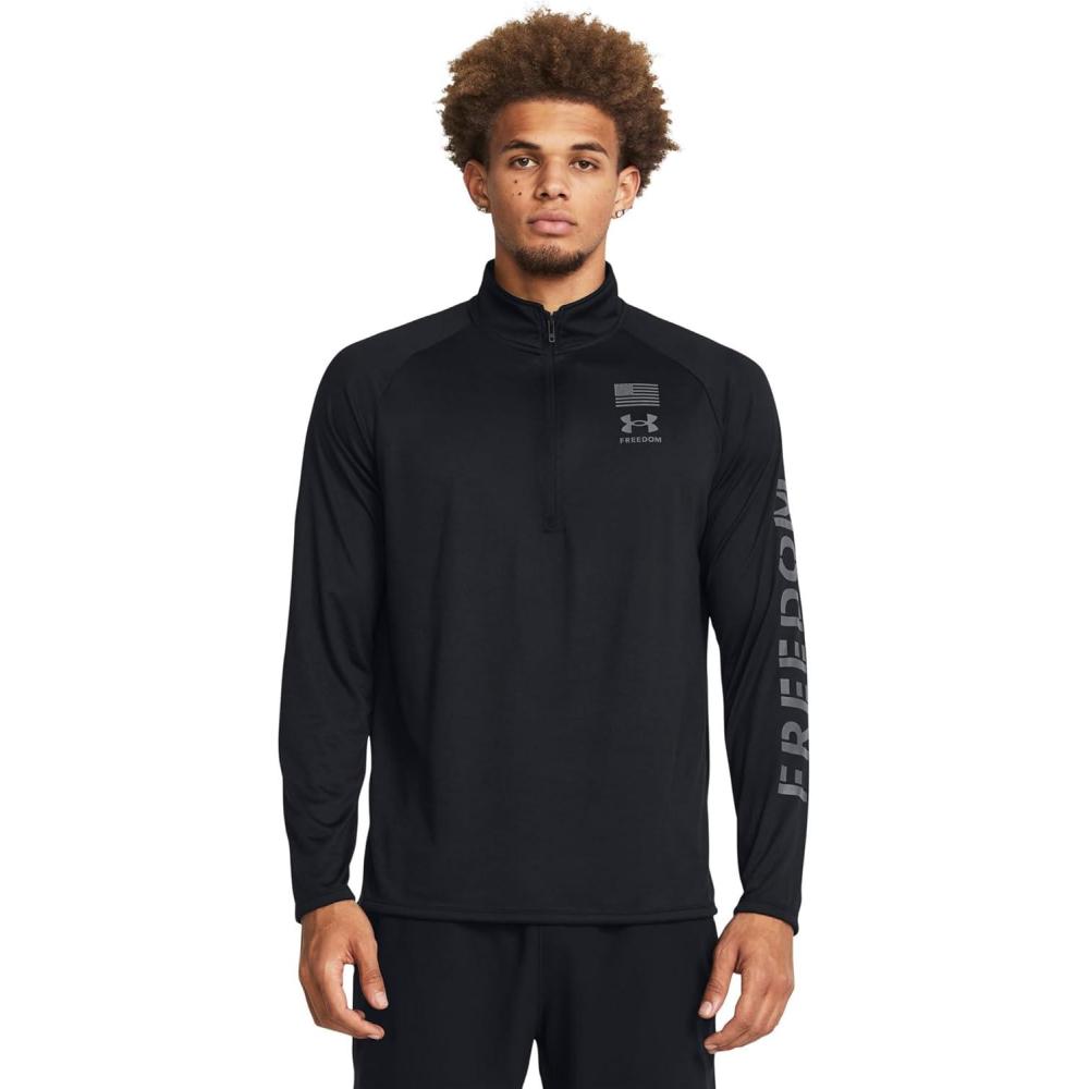 image:imageUnder Armour Freedom Tech 12 ZipBlackPitch Gray