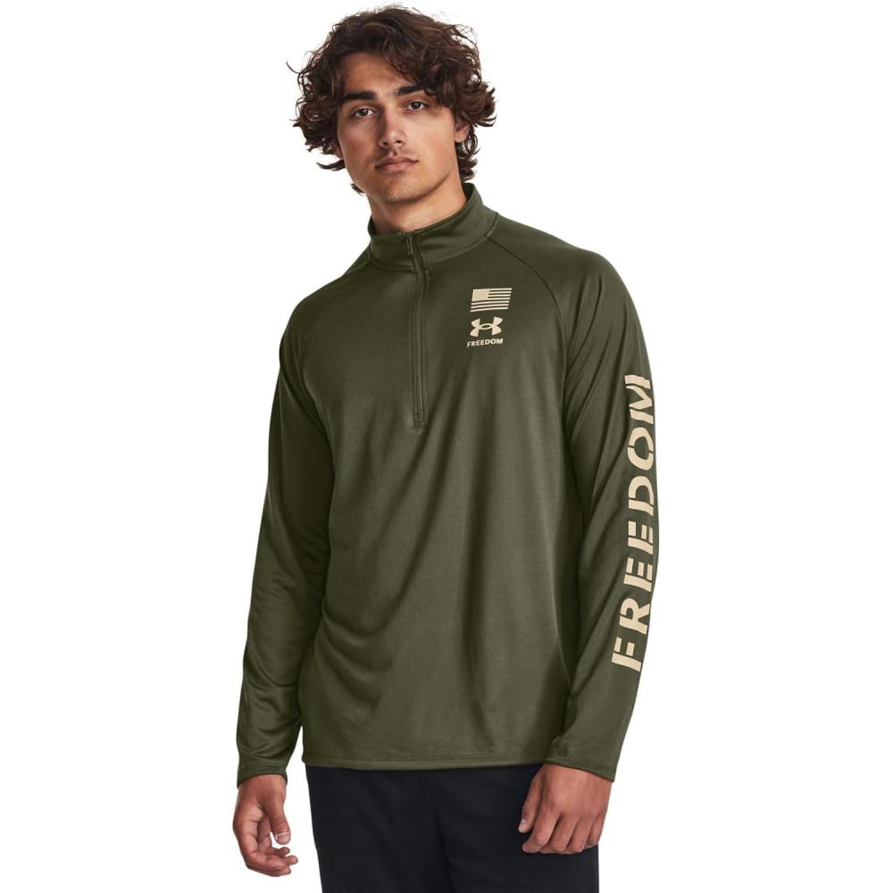 image:imageUnder Armour Freedom Tech 12 ZipMarine Od Green Desert Sand