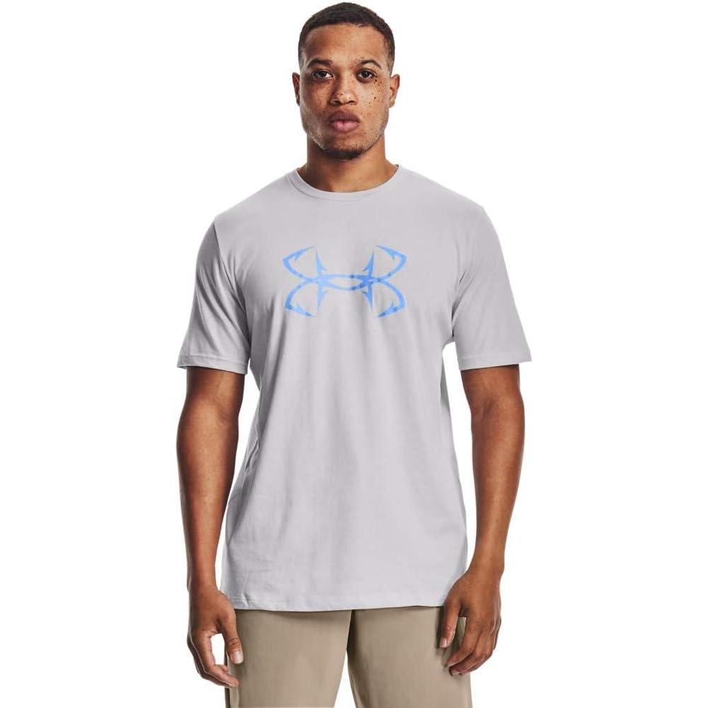 image:imageUnder Armour Mens Fish Hook Logo TeeHalo Gray 015Carolina Blue