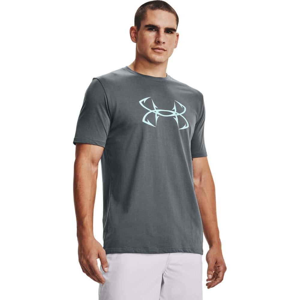 image:imageUnder Armour Mens Fish Hook Logo TeePitch Gray 013Breeze