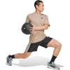 adidas Men’s Essentials Feel Ready Training T-Shirt(Chalky Brown/Black)