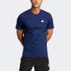 adidas Men’s Essentials Feel Ready Training T-Shirt(Dark Blue/White)