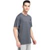 adidas Men’s Essentials Feel Ready Training T-Shirt(Dark Grey Heather/White/Black)