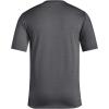 adidas Men’s Essentials Feel Ready Training T-Shirt(Dark Grey Heather/White/Black)